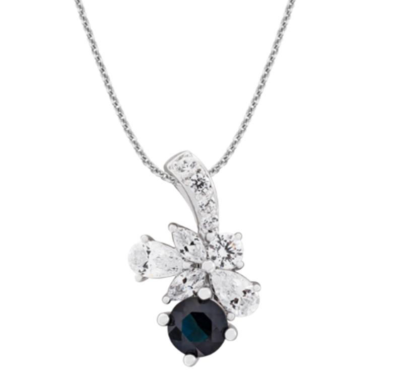 Người mệnh Thủy và Mộc thích hợp đeo mặt dây chuyền đá sapphire
