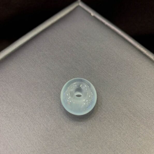 Mặt đồng điếu Aquamarine 15mm