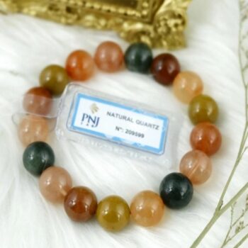 Vòng đá Thạch anh tam tài 12mm