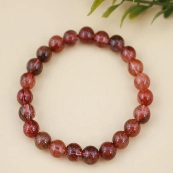 Vòng Thạch anh tóc đỏ 7mm chuẩn 5A