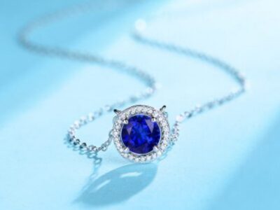 Dây Chuyền Bạc Nữ Đính Đá Sapphire